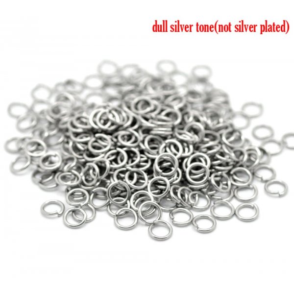 10 Anneaux de jonction ouvert 06 mm Inoxydable 01-02