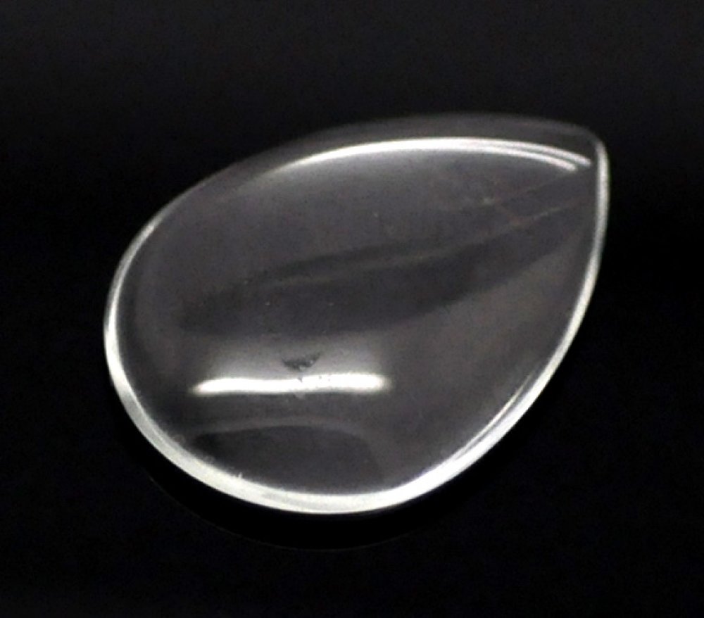 10 Gocce cabochon 18 x 25 mm in lente d'ingrandimento trasparente N°25