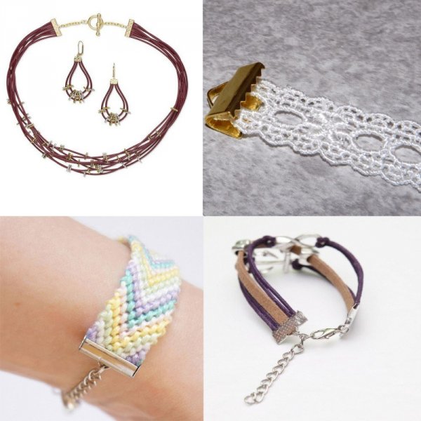 10 punte per cordoncino 20 x 08 mm oro