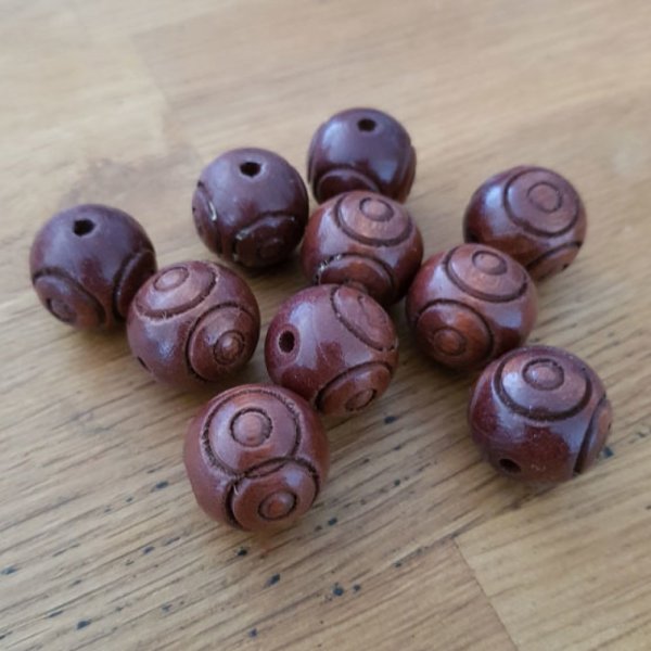 10 Perline rotonde 18/18 mm N&deg;01