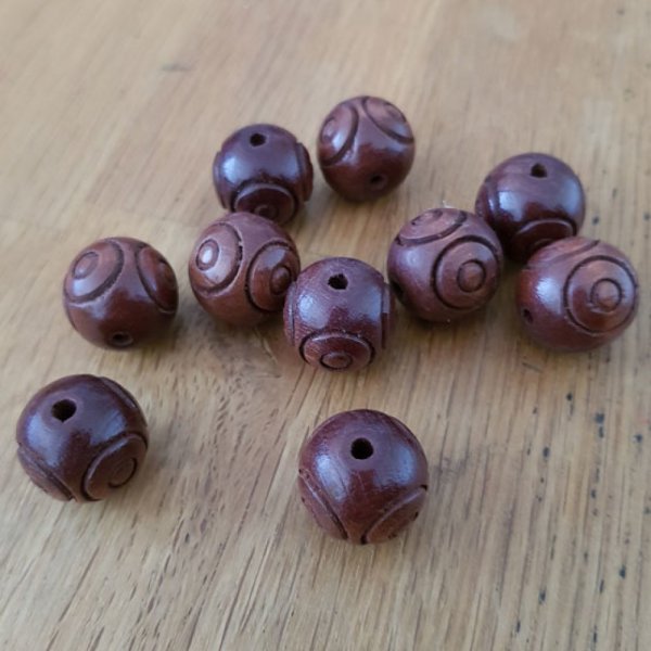 10 Perline rotonde 18/18 mm N&deg;01