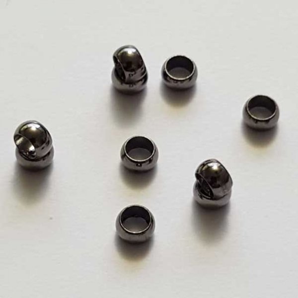 10 Perles &agrave; &eacute;craser de 3 mm canon de fusil