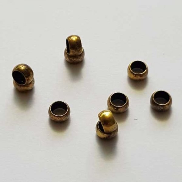 10 Perles &agrave; &eacute;craser de 3 mm Bronze