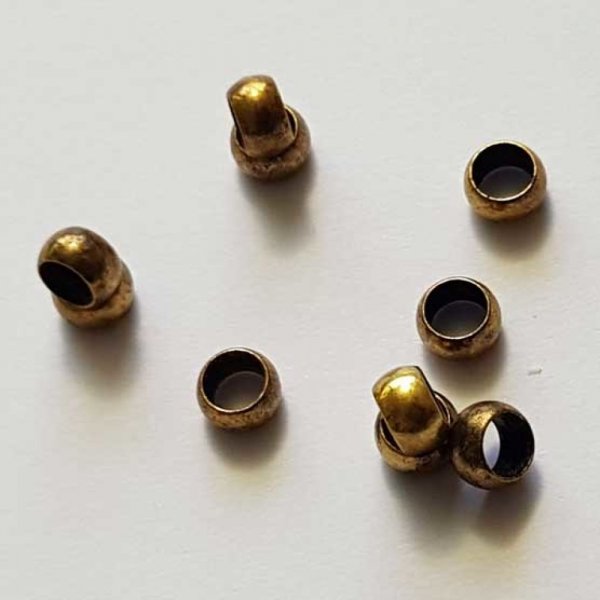 10 Perles &agrave; &eacute;craser de 3 mm Bronze