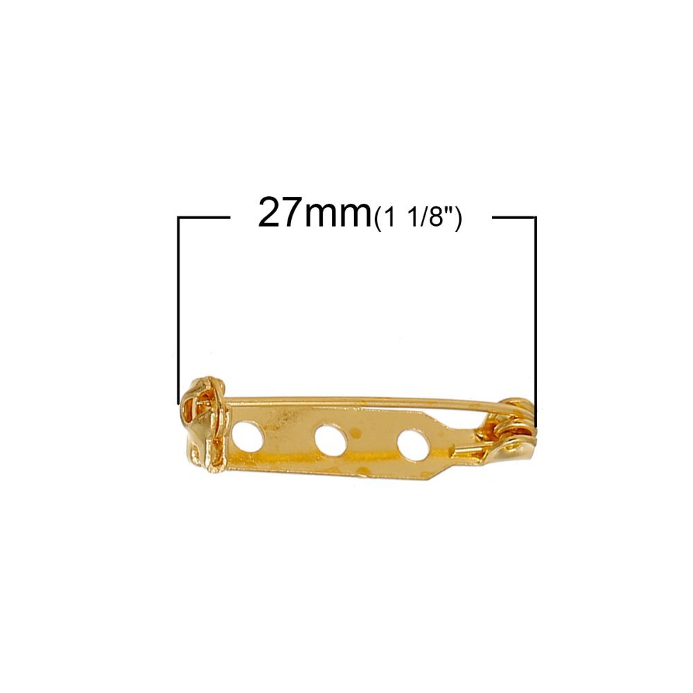 10 Supporti per mandrino 27mm N°01 Oro