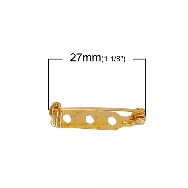 10 Supporti per mandrino 27mm N&deg;01 Oro