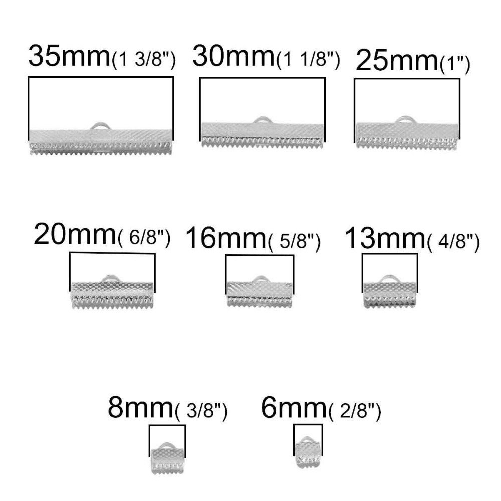 160 Fermagli da 06 a 35 mm Argento