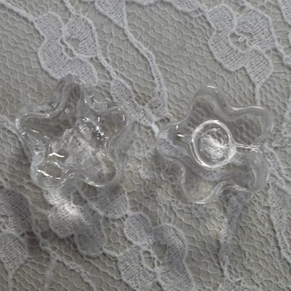 1 Boule en verre Fleur 22 mm &agrave; remplir