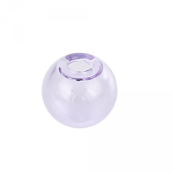 1 sfera di vetro rotonda da riempire 20 mm Viola