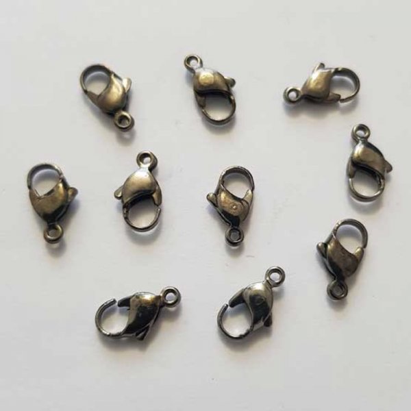 1 Fermoir Mousqueton 12 x 07 mm Gun N&deg;02