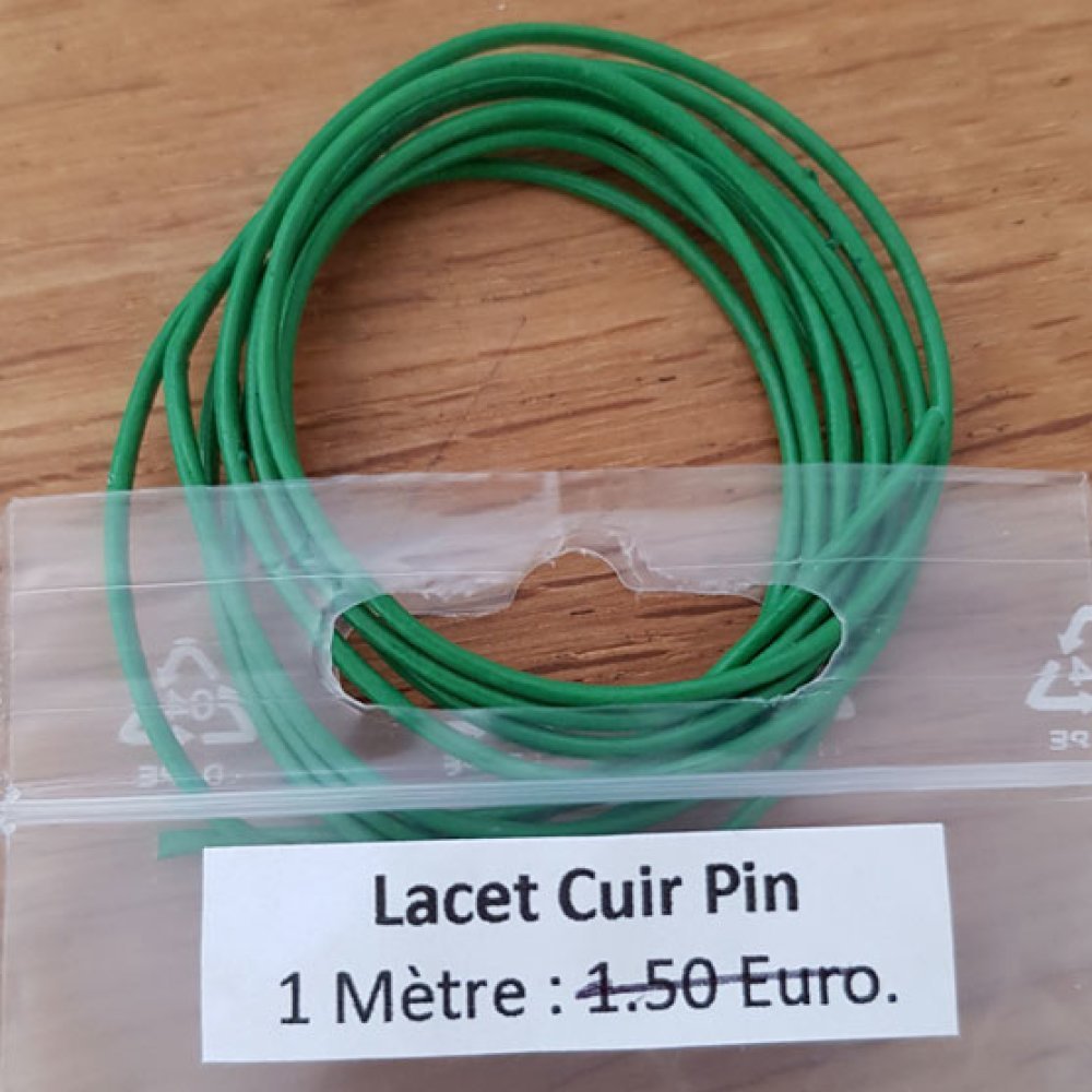 1 metro di cordoncino rotondo in pelle liscia Pin 1 mm