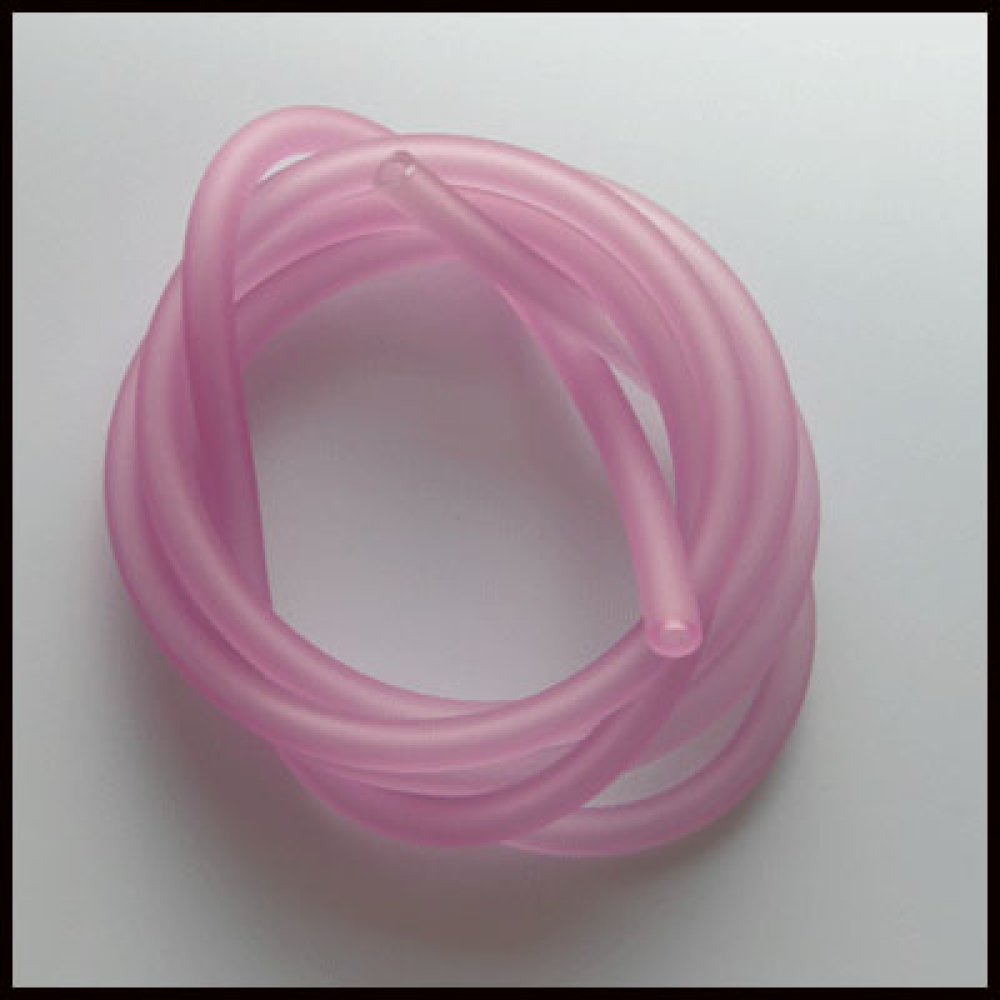 1 metro di corda cava in Pvc 5 mm Viola Rosa