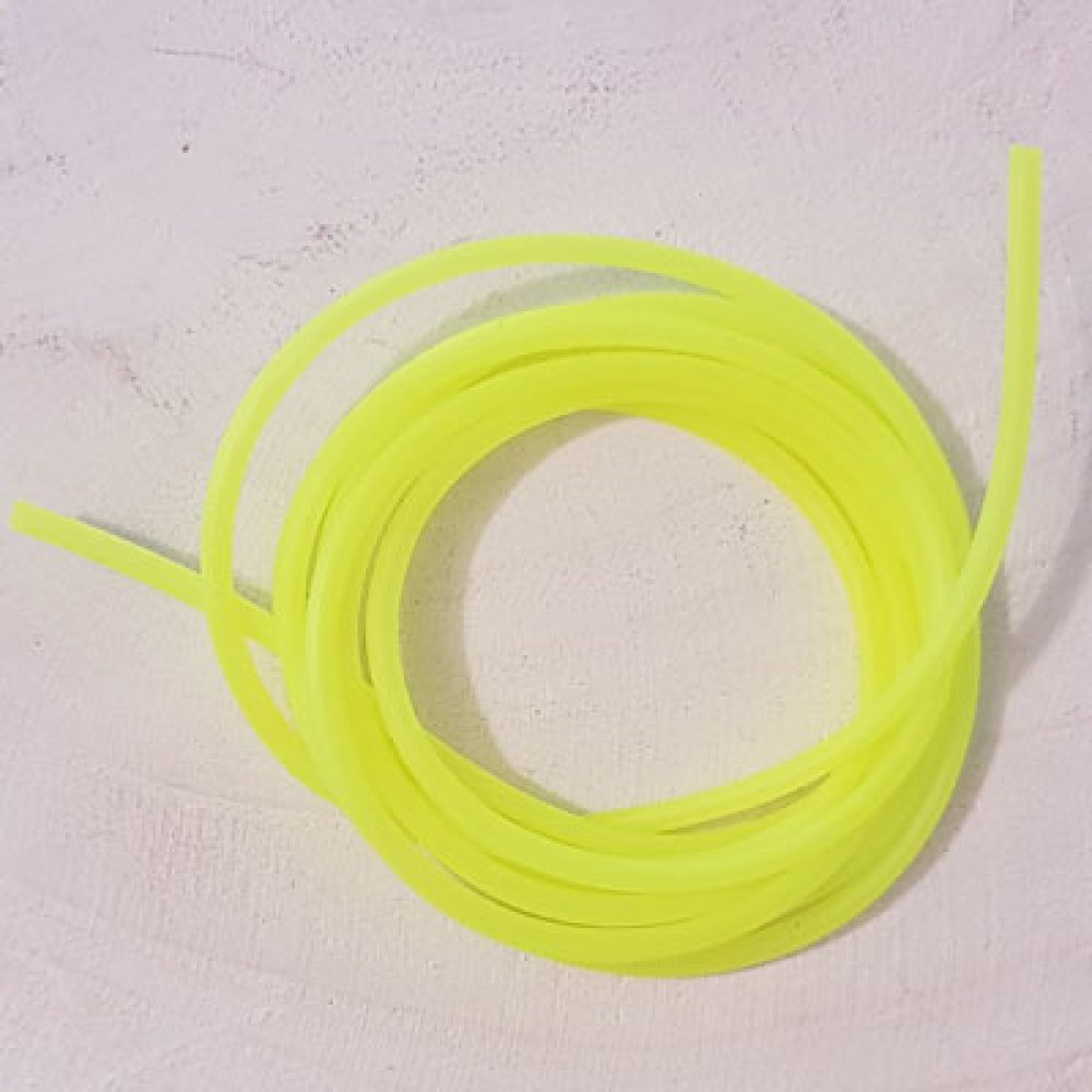 1 metro di cavo in pvc cavo da 2 mm in giallo fluorescente.