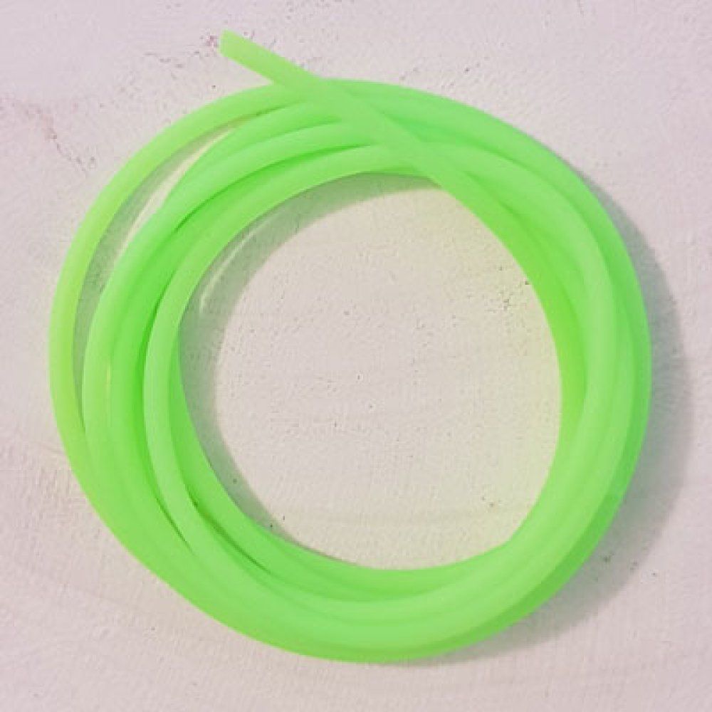 1 metro di cavo in pvc cavo da 2 mm di colore verde fluorescente.