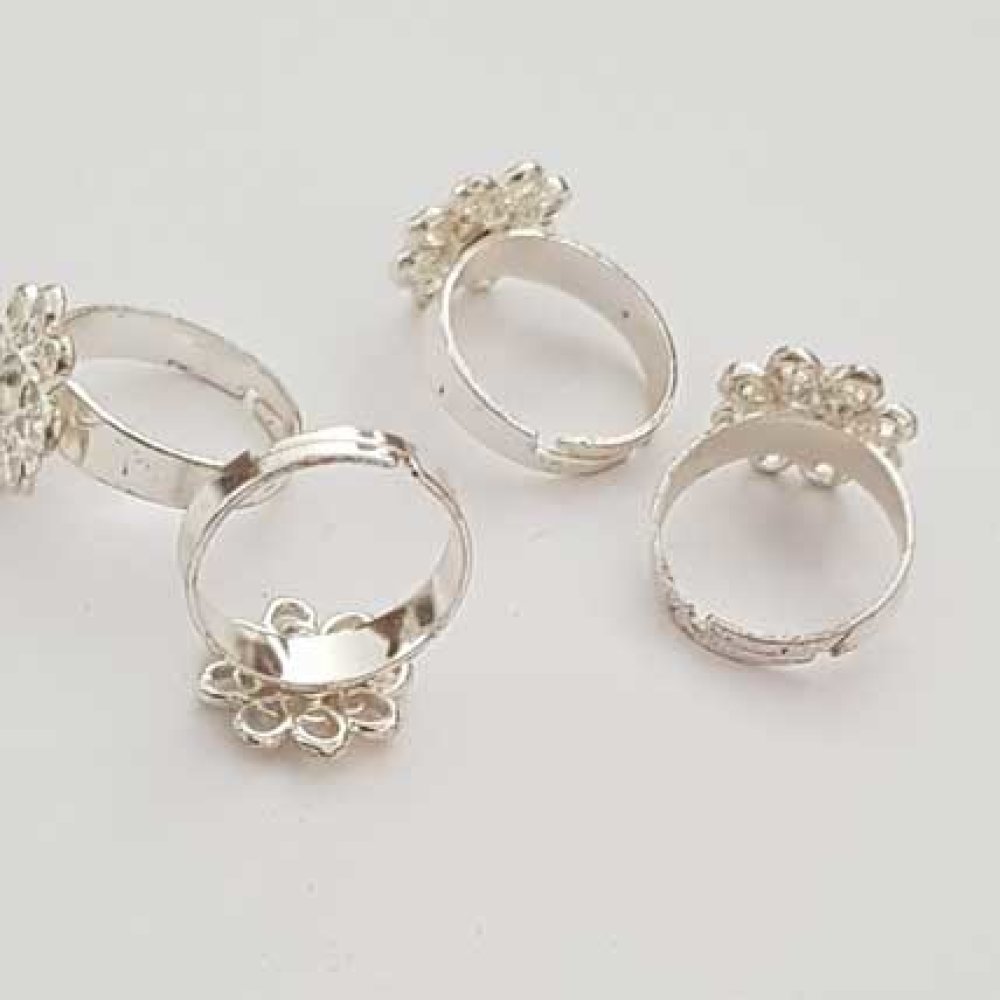 1 support bague fleur 4 mm N°01