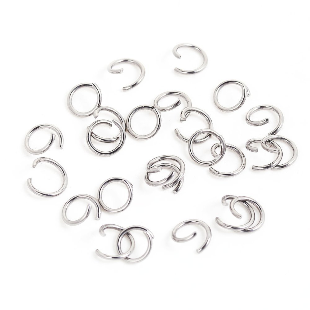 20 Anelli di giunzione aperti 07 mm Inox