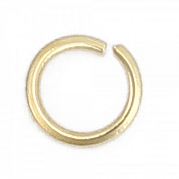 20 Anelli di giunzione aperti 03 mm Acciaio inox placcato oro
