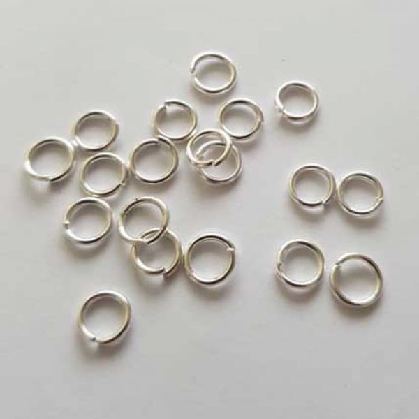 20 Anneaux de jonction ouvert 06 mm Argent N&deg;01