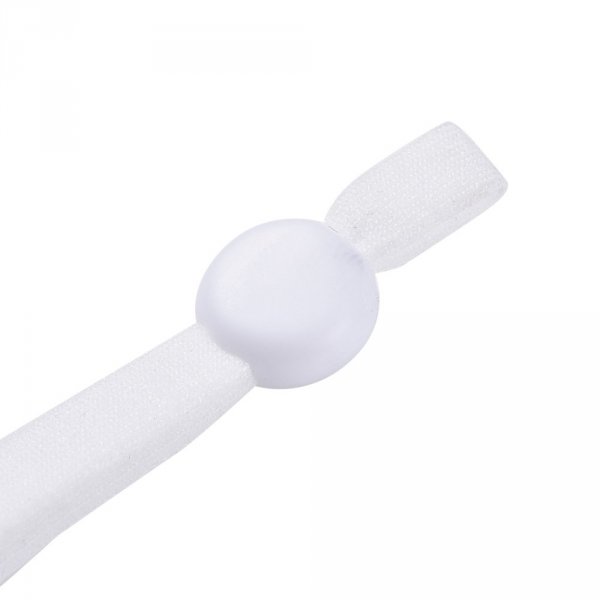 20 Fasce bianche in corda elastica con fibbia regolabile per maschera.