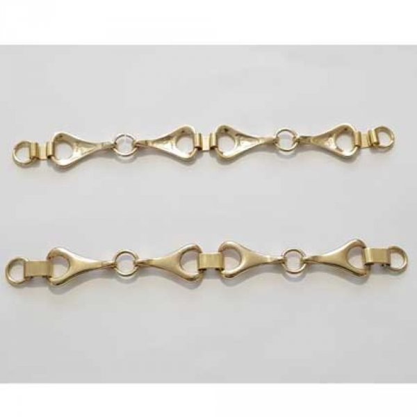 20 Cm De Chaine style Mors &agrave; Cheval en Zamak N&deg;01 Dor&eacute;