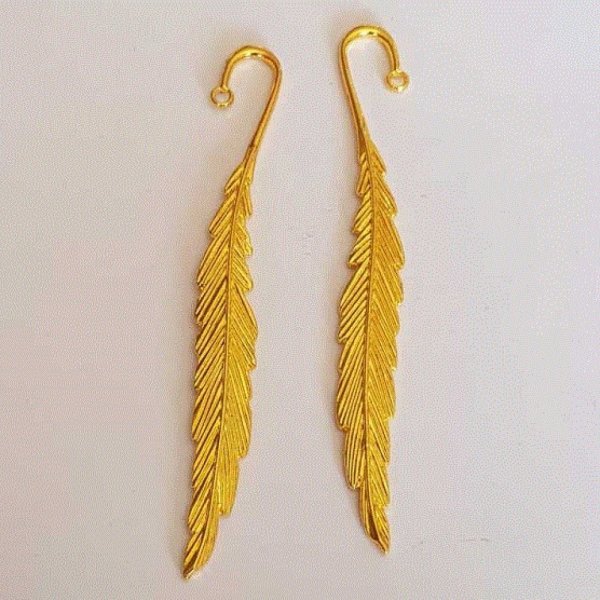 20 Marques pages N&deg;01 plume Dor&eacute;