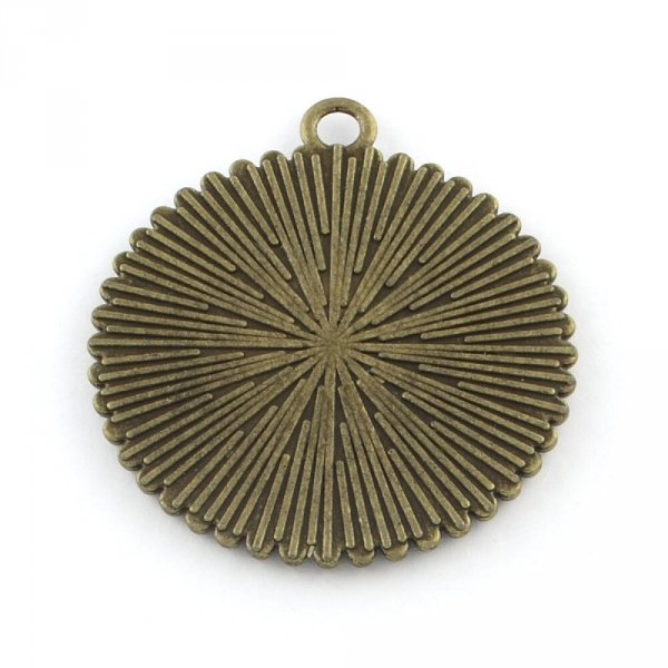 Porta cabochon in bronzo 20 x 25 mm, ciondoli cabochon 31AB