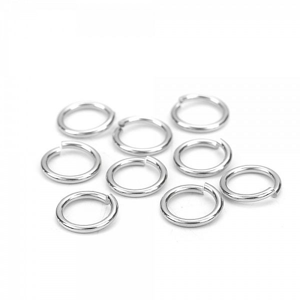 2 Anelli di giunzione aperti 11 mm Inox