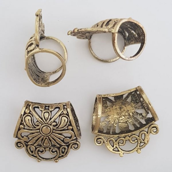 2 Passanti per sciarpa N&deg;58 Oro