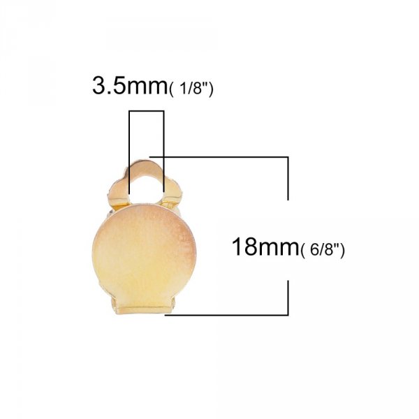 50 Supporti per orecchini Vassoio con clip N&deg;05 x 25 paia