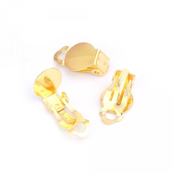 50 Supporti per orecchini Vassoio con clip N&deg;05 x 25 paia