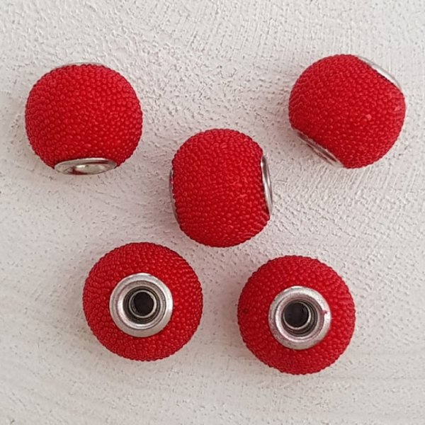 5 Perline rotonde 14/12 mm N&deg;01
