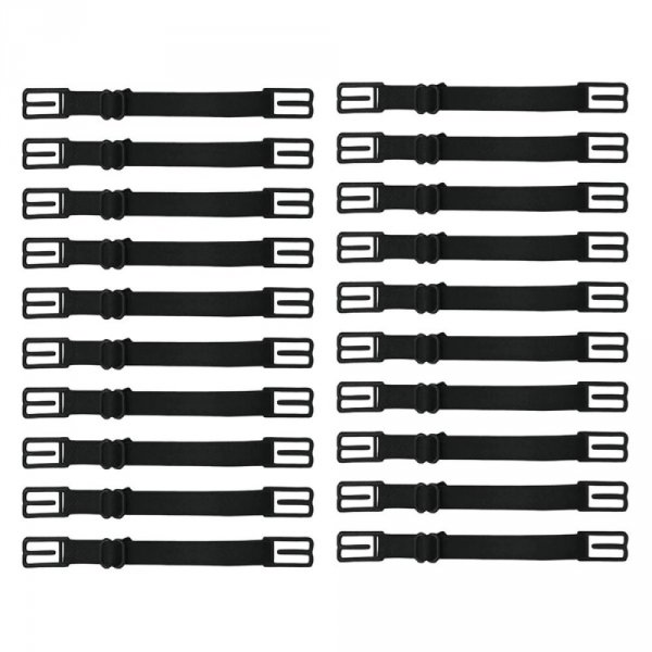 Cinghia elastica 20 Estensioni della maschera regolabili Gancio per le orecchie Estensione della maschera nera