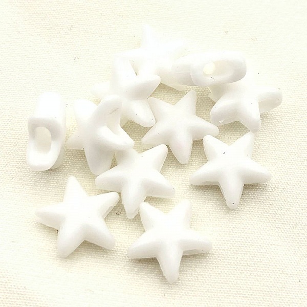 Fascetta elastica con fibbia a stella in gomma bianca N&deg;03 x 10 pezzi