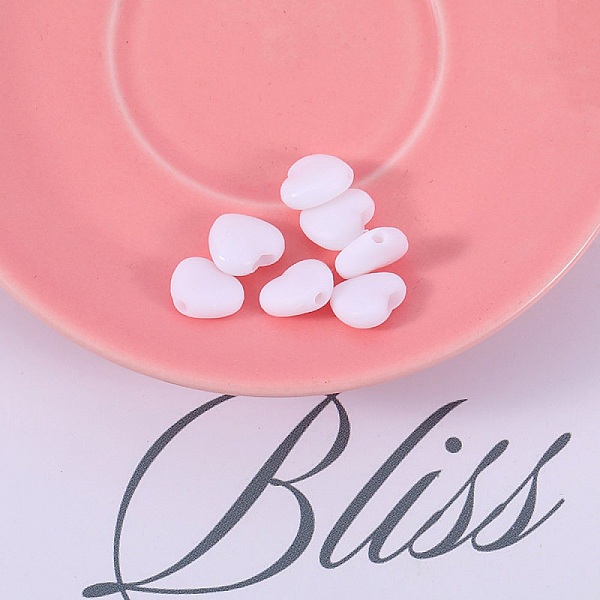 Fascetta elastica con fibbia a cuore in gomma bianca N&deg;04 x 10 pezzi