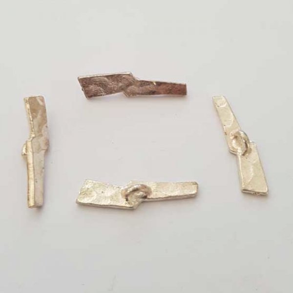 Asta per chiusura in metallo argentato N&deg;13