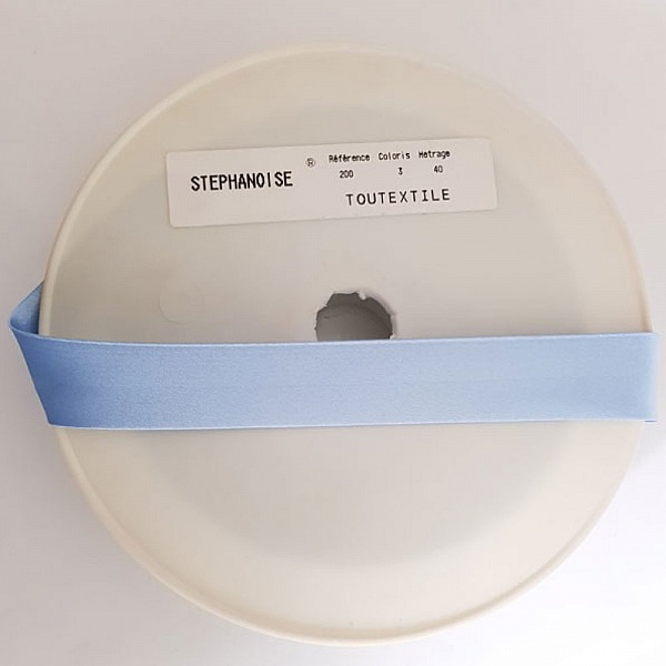 Raso tessile a tinta unita 1 metro Col 03 Azzurro