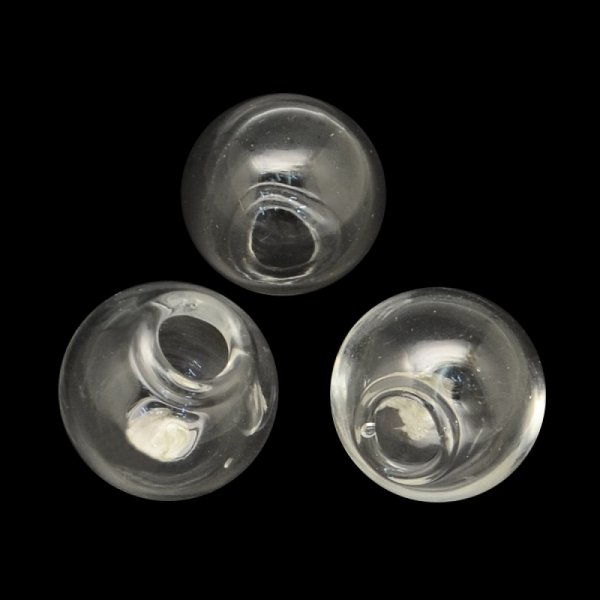 Boules en verre ronde de 30mm 10 pi&egrave;ces