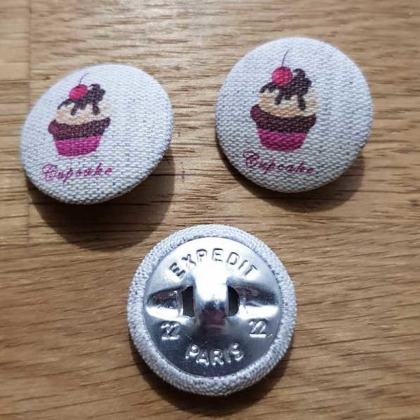 Bouton 22 mm recouvert tissus couture N&deg;14-01