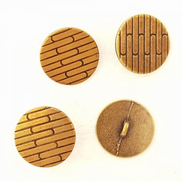 Bottone d'oro 21 mm N&deg;17 rotondo