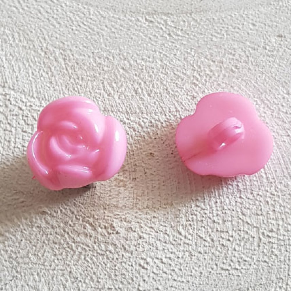 Fantasia di bottoni, bambini, neonati Motivo floreale N°01-11 Rosa