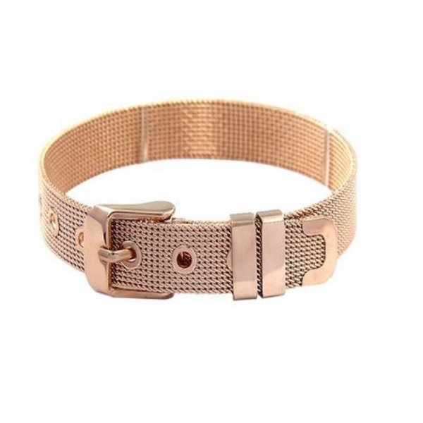Bracciale in acciaio inossidabile 10 mm oro rosa