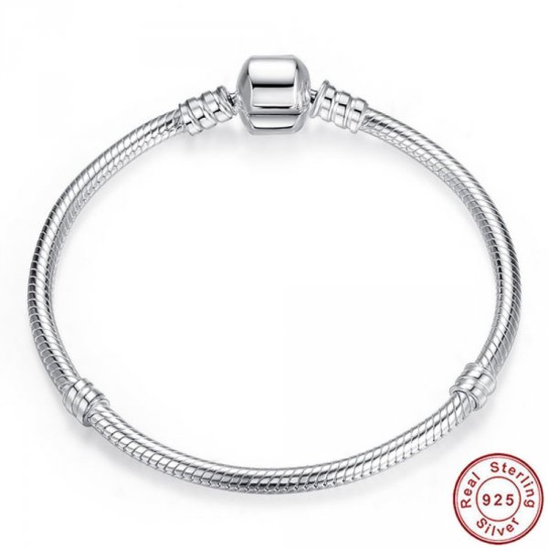 Bracelet Argent 925 Fermoir Clip 20 cm