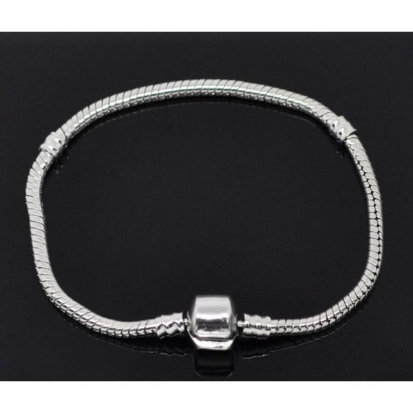 Bracciale europeo a clip 15 cm Chiusura liscia