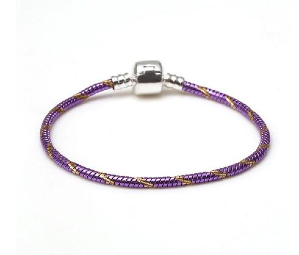 Bracciale europeo a clip 18 cm Chiusura liscia N°27-02