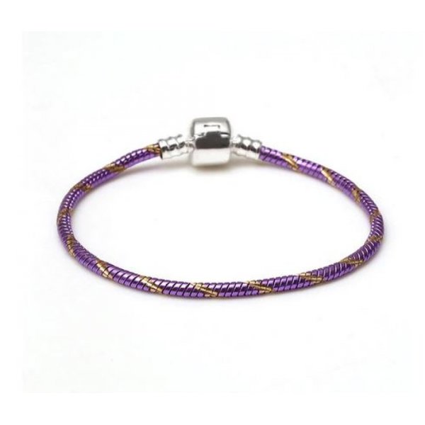 Bracciale europeo a clip 19 cm Chiusura liscia N&deg;27-02