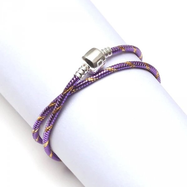 Bracciale europeo a clip 18 cm Chiusura liscia N&deg;28-02