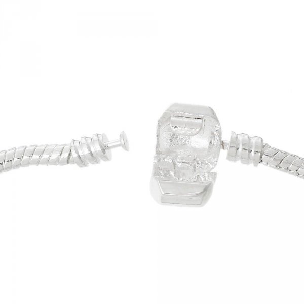 Bracciale europeo a clip 16 cm Chiusura liscia