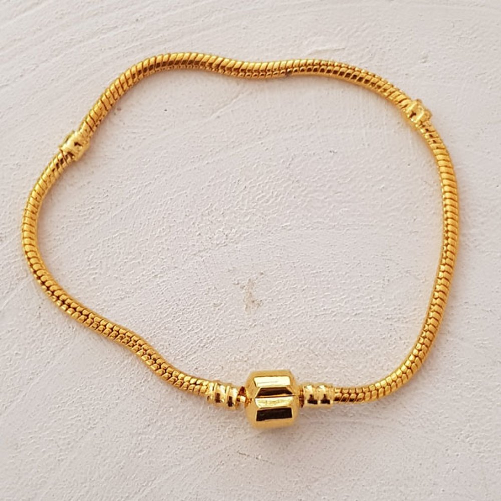 Bracciale europeo a clip in oro