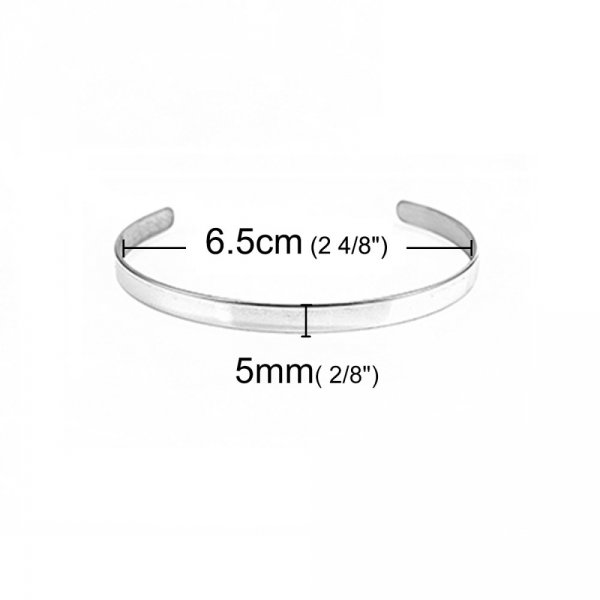 Bracciale in acciaio inox 5 mm N&deg;01