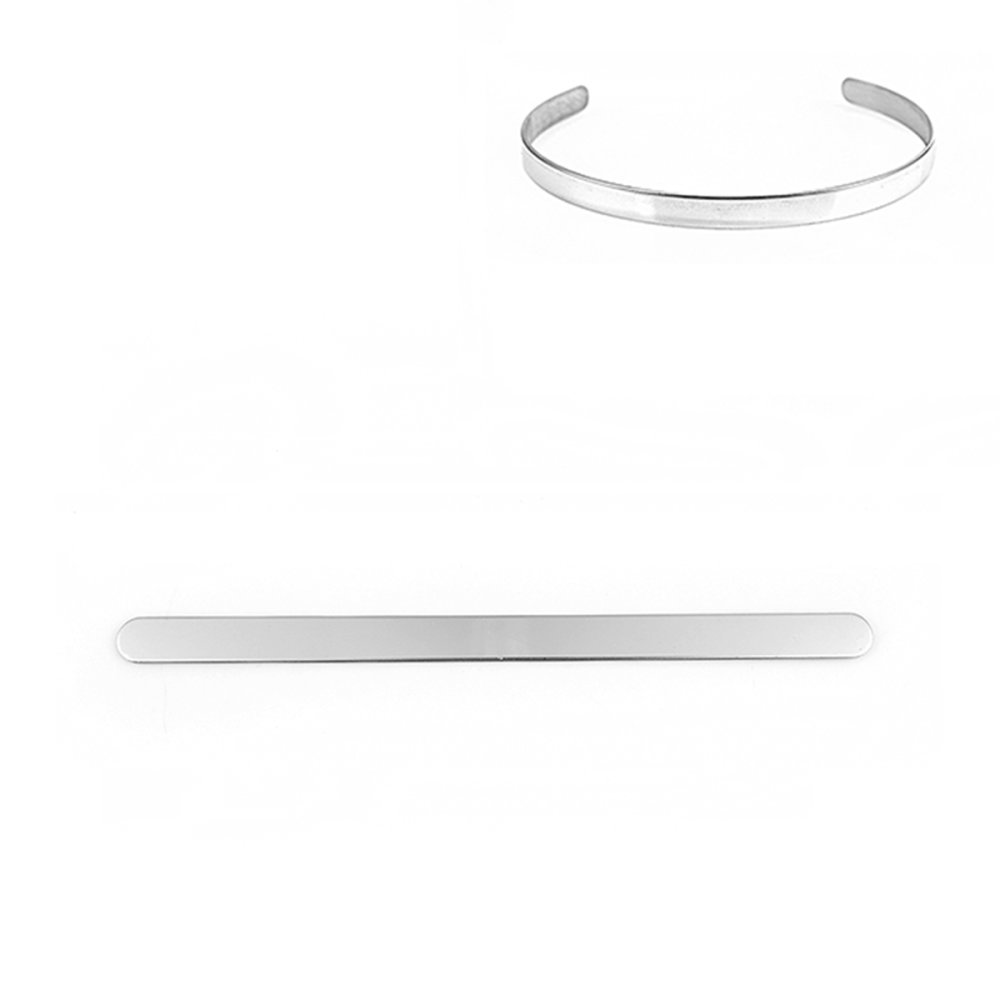 Bracciale in acciaio inox 10 mm N°05 da piegare